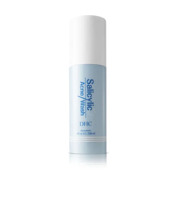 DHC Salicylic Acne Wash in a tube showing the pale packaging