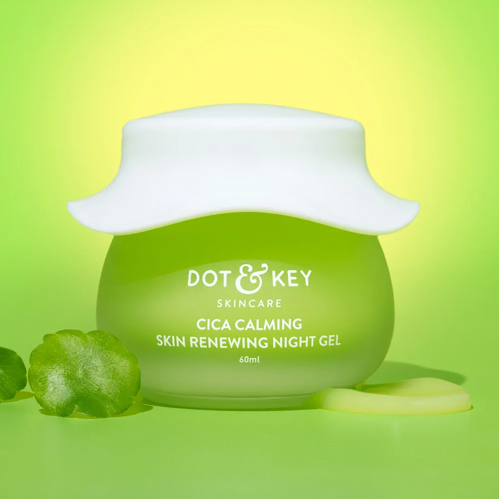 Dot & Key Cica Calming Sleeping Mask in 100ml plastic jar.