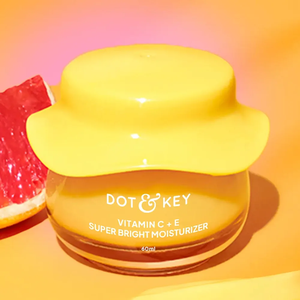 Dot & Key Vitamin C + E Super Bright Moisturizer SPF 20 in a pump jar