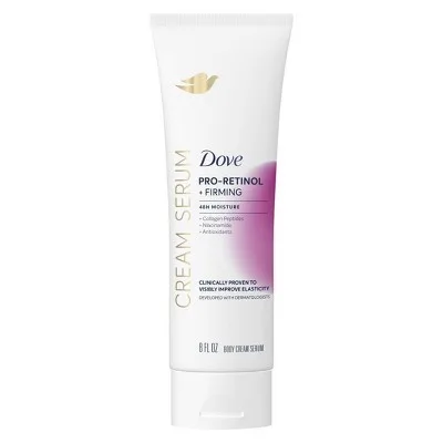 Dove Collagen + Firmness Cream Serum with Pro-Retinol and Collagen Peptides, 8 fl oz bottle