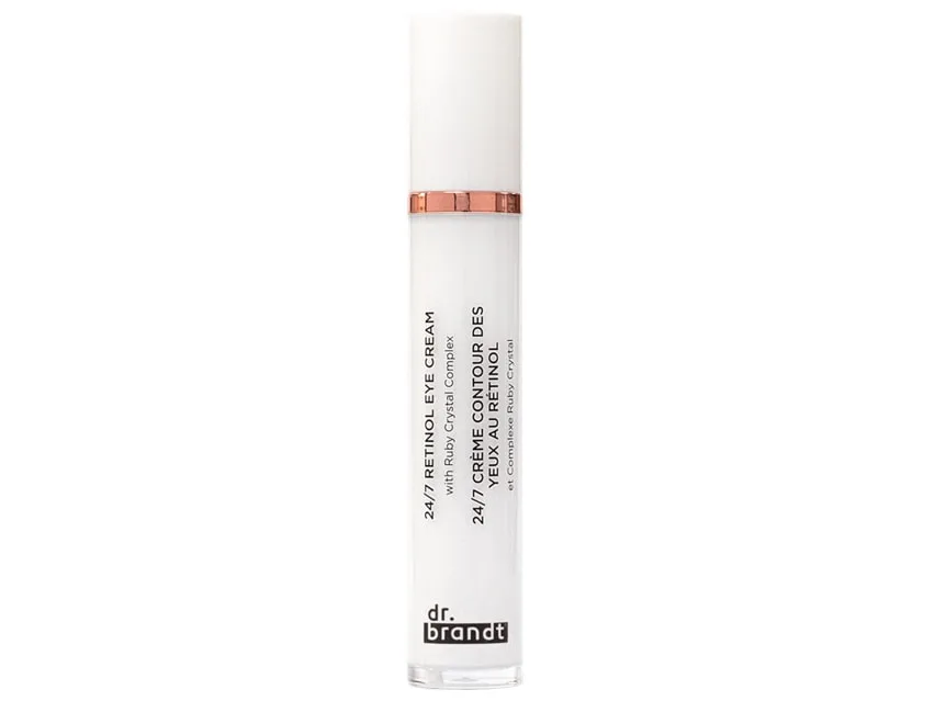 Dr. Brandt 24/7 Retinol Eye Cream 0.5 oz frosted glass jar