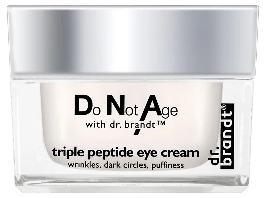 Dr. Brandt Do Not Age Triple Peptide Eye Cream 0.5 oz frosted glass jar