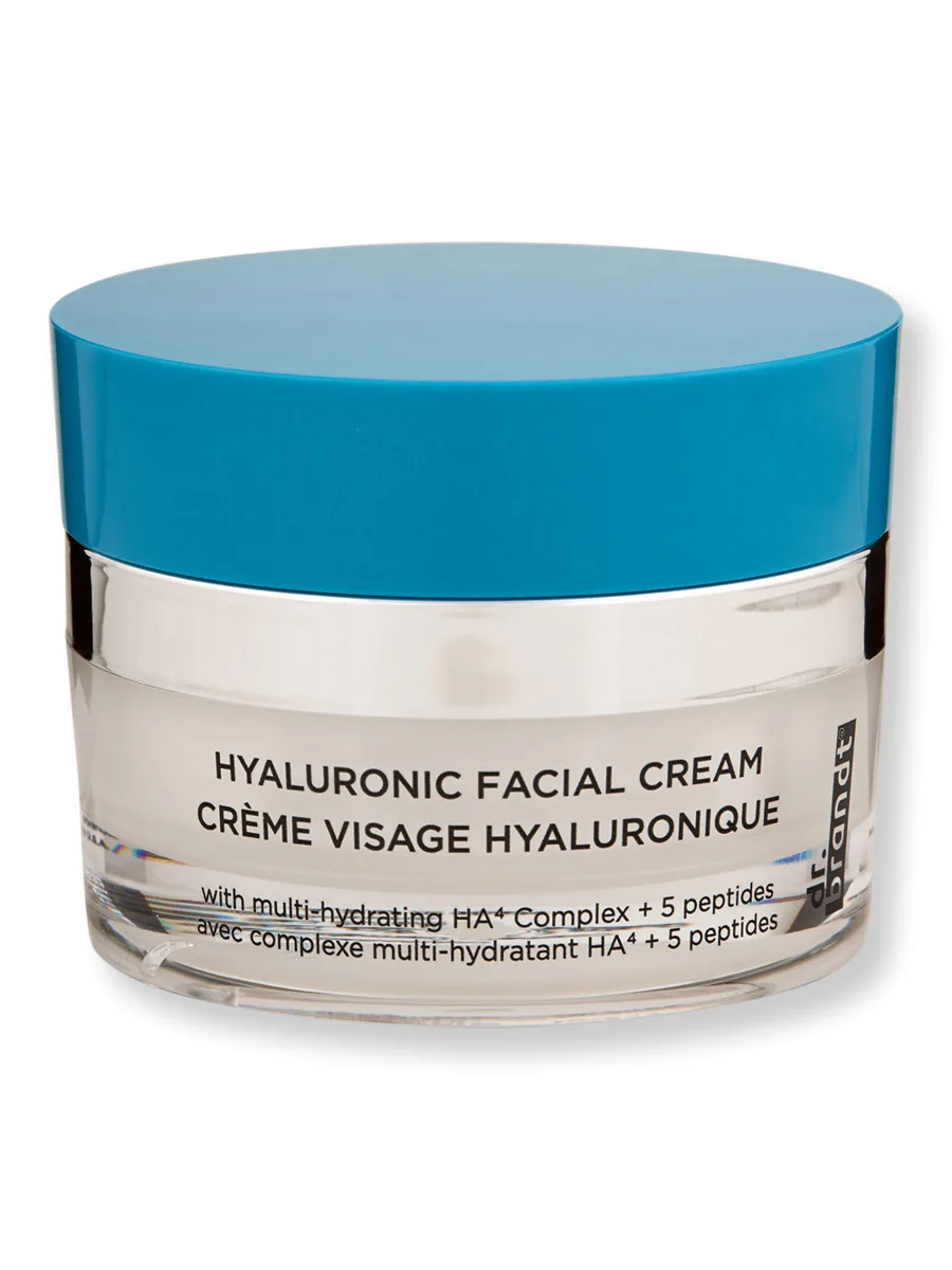 Dr. Brandt Hyaluronic Facial Cream in frosted glass jar