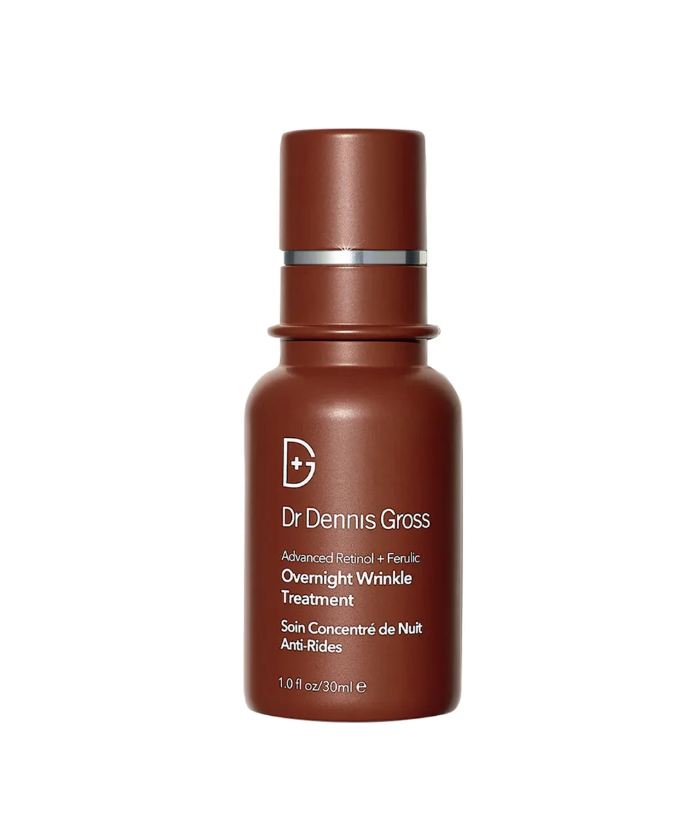 Dr. Dennis Gross Advanced Retinol + Ferulic Overnight Wrinkle Treatment 1 oz white airless pump bottle
