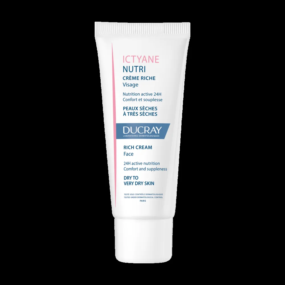Ducray Ictyane Ultra-Rich Face Cream 50 ml white tube