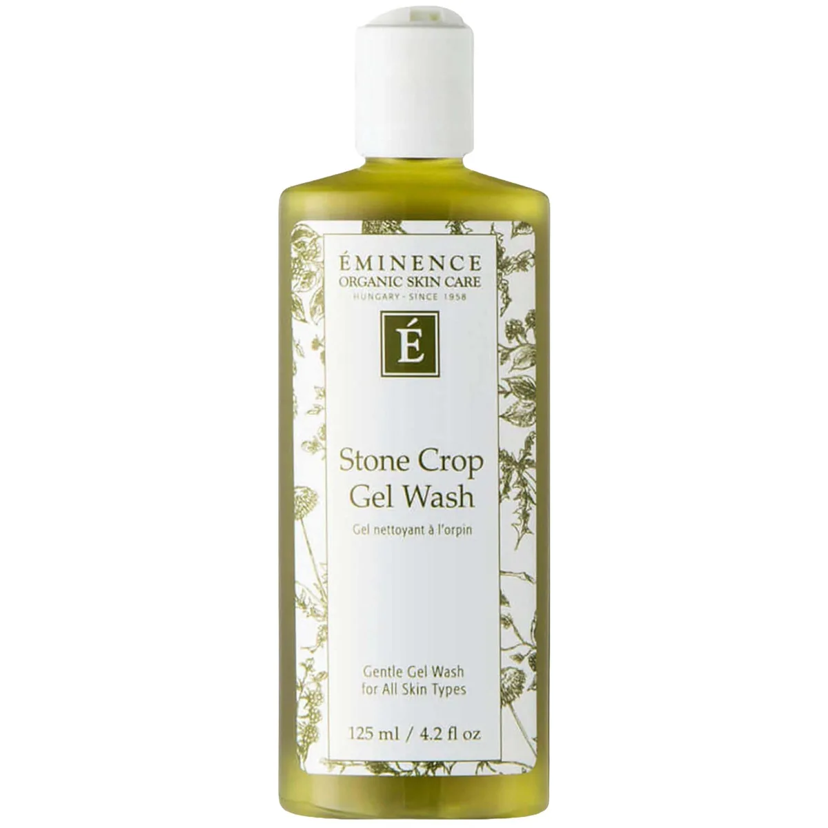 Eminence Stone Crop Gel Wash 250ml pump bottle with green label