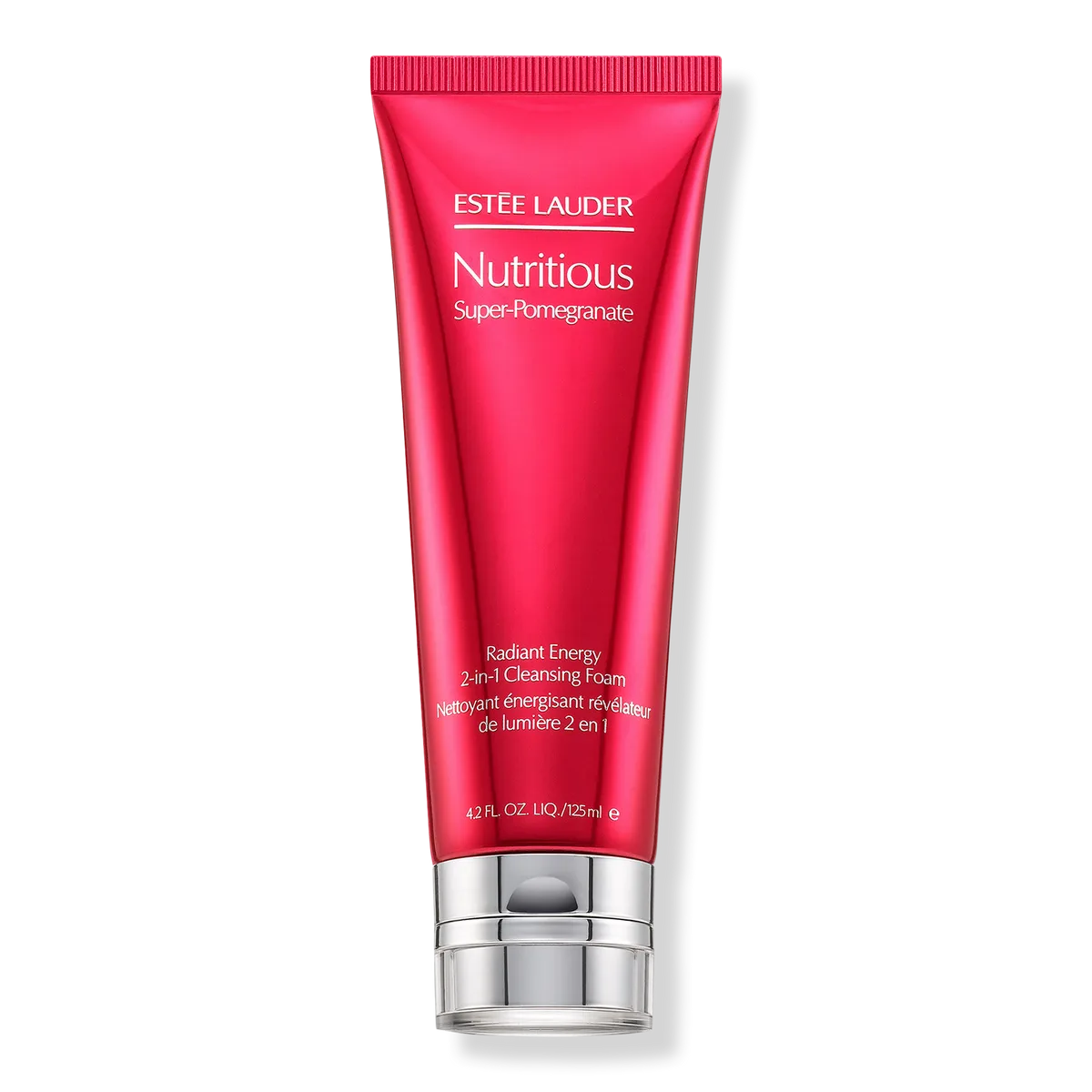 Estée Lauder Nutritious Super-Pomegranate Radiant Energy 2-in-1 Cleansing Foam red tube