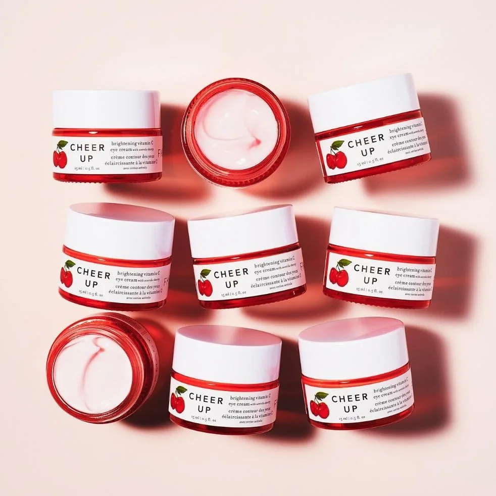 Farmacy Cheer Up Brightening Vitamin C Eye Cream with acerola cherry