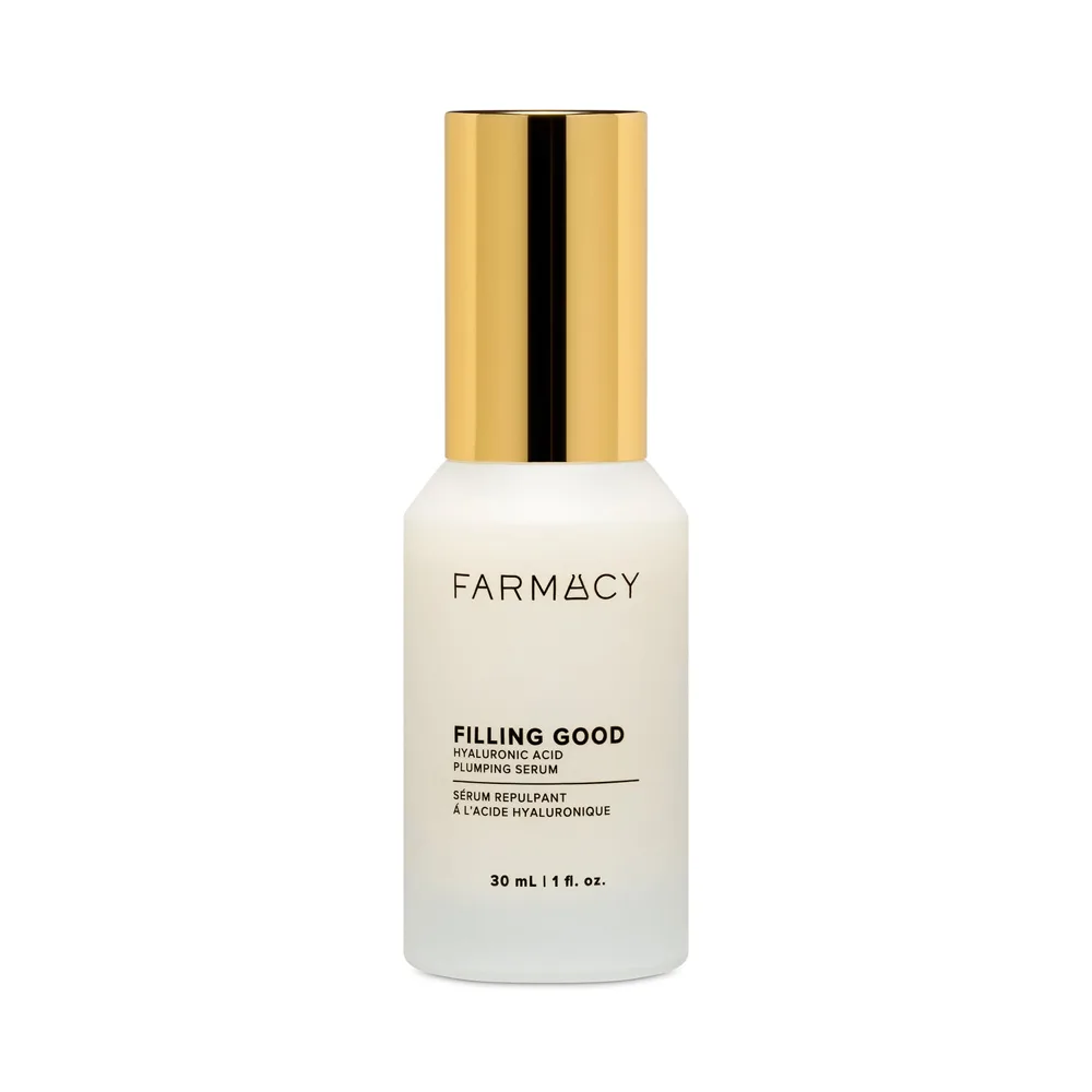 Farmacy Filling Good Hyaluronic Acid Plumping Serum pump bottle