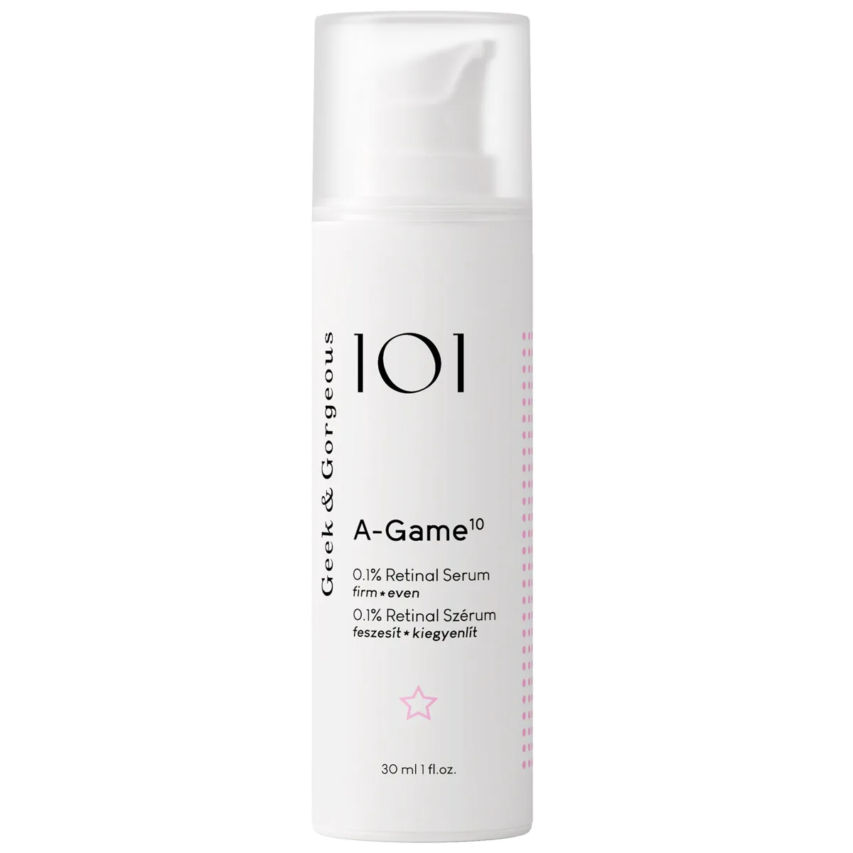 Geek & Gorgeous A-Game 10 Retinal Serum 30mL airless tube