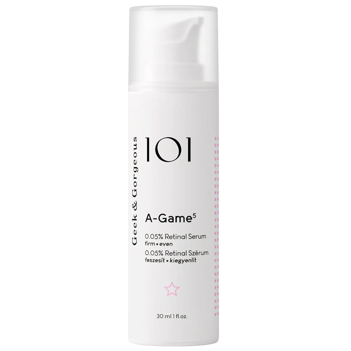 Geek & Gorgeous A-Game 5 Retinal Serum 30mL airless tube