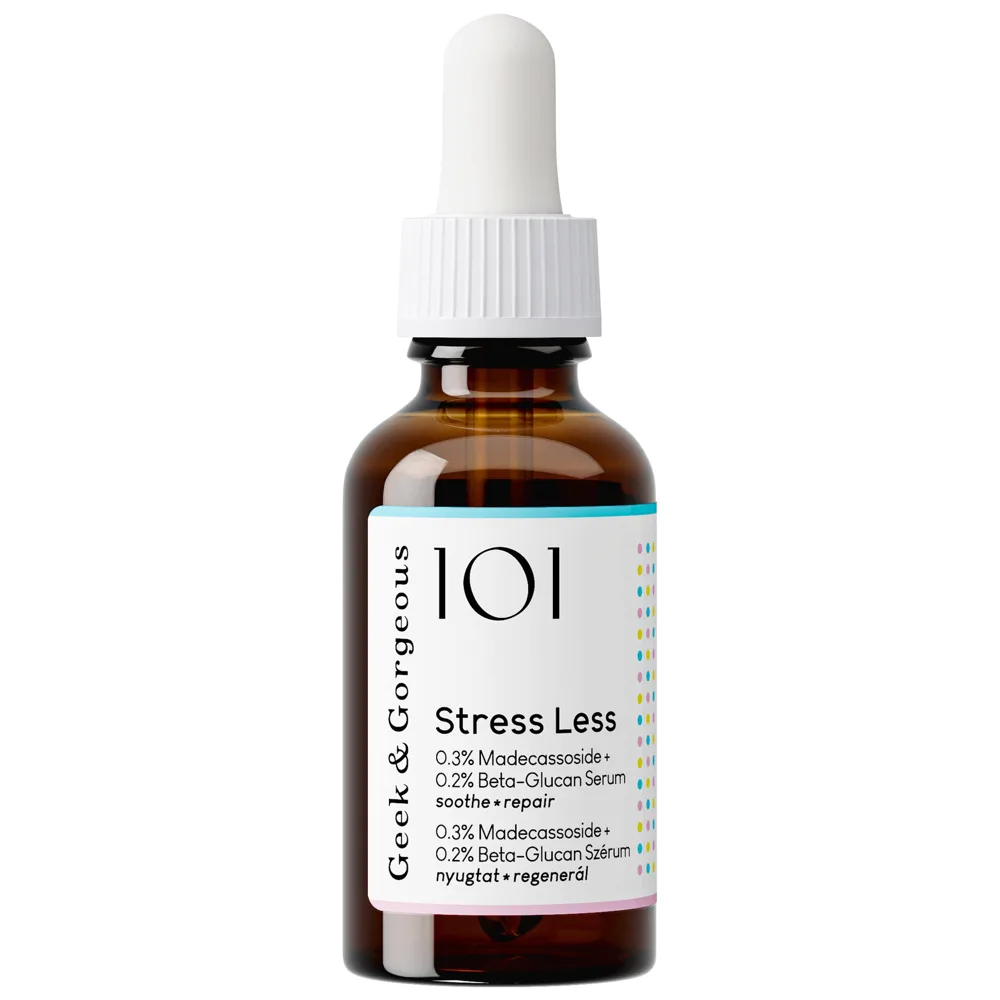 Geek & Gorgeous Stress Less 0.3% Retinal Serum airless pump bottle