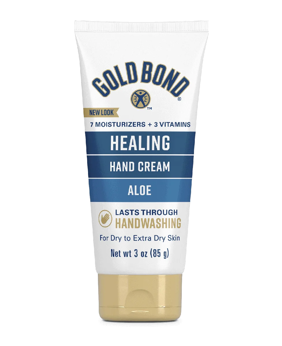 Gold Bond Ultimate Healing Hand Cream 3 oz tube with green and gold branding