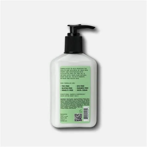 Hempz CBD Herbal Body Moisturizer pump bottle with green CBD branding