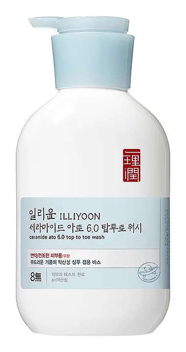 Illiyoon Ceramide Ato 6.0 Top to Toe Wash 500ml pump bottle