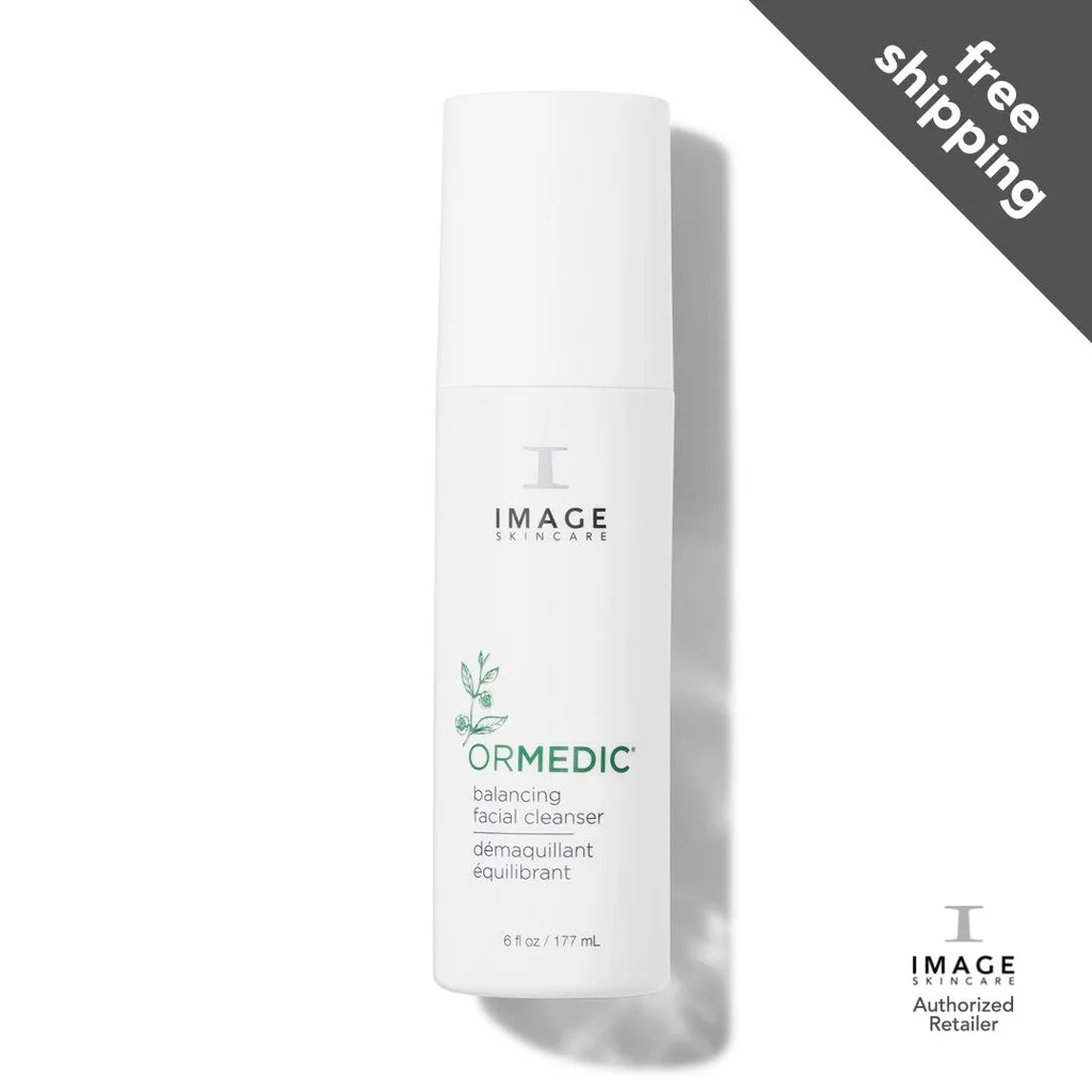 Image Skincare ORMEDIC Balancing Facial Cleanser gentle gel cleanser in green packaging