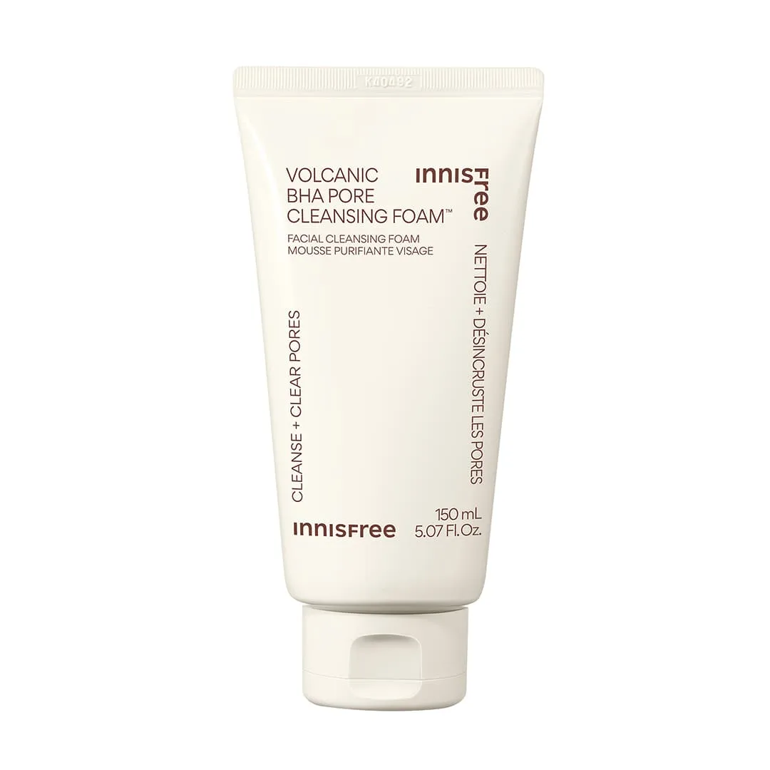 Innisfree Volcanic Pore BHA Cleansing Foam squeeze tube