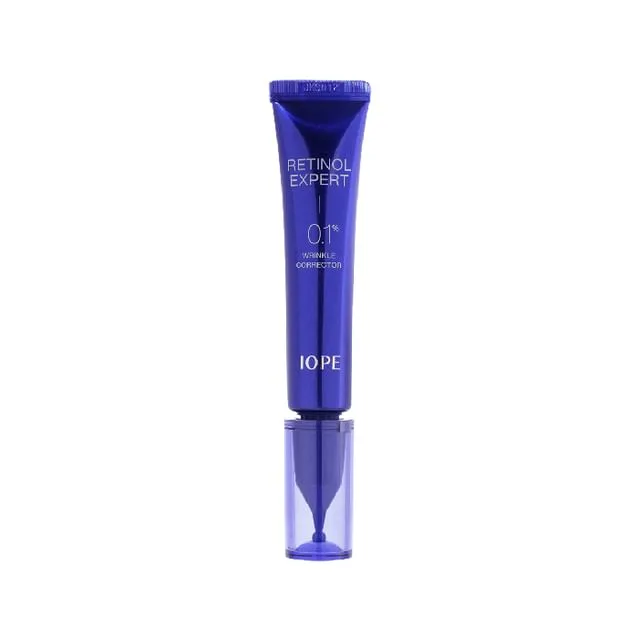 IOPE Retinol Expert 0.1% 30ml airless pump bottle on white background