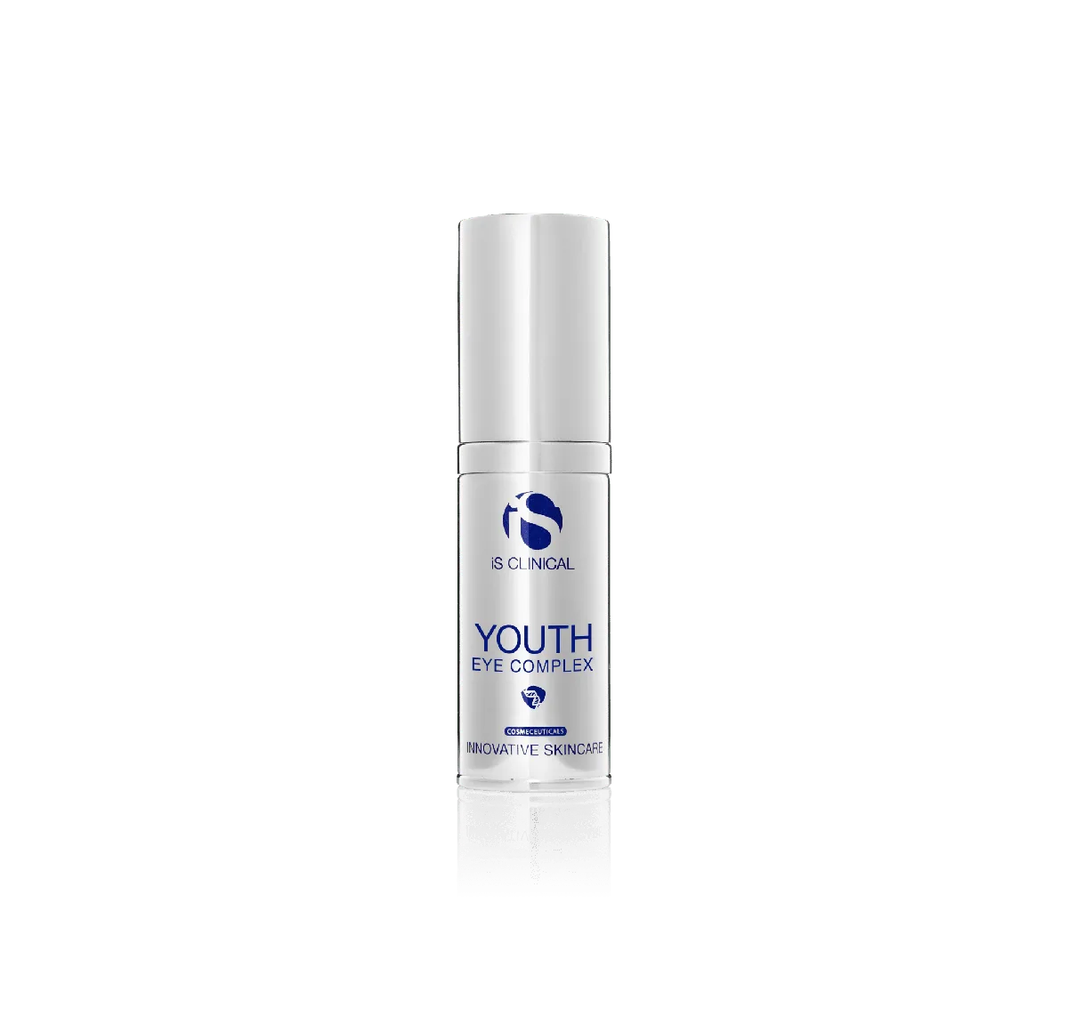 iS Clinical Youth Eye Complex in white pump tube