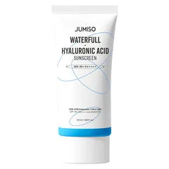Jumiso Waterfull Hyaluronic Sunscreen SPF 50+ PA++++ in white pump bottle