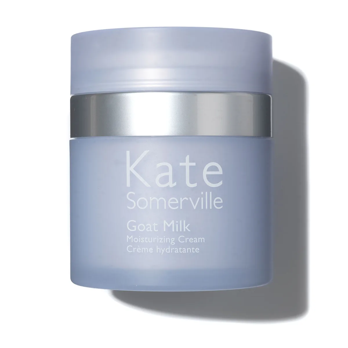 Kate Somerville Goat Milk Moisturizing Cream in glass jar with white lid