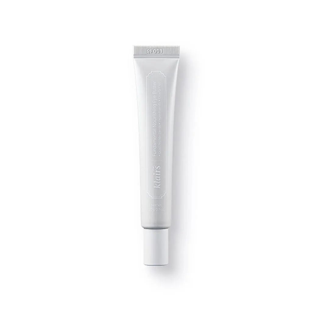 Klairs Fundamental Nourishing Eye Butter in a small white jar with minimal branding