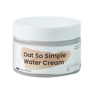 Krave Beauty Oat So Simple Water Cream jar with minimal green and white branding