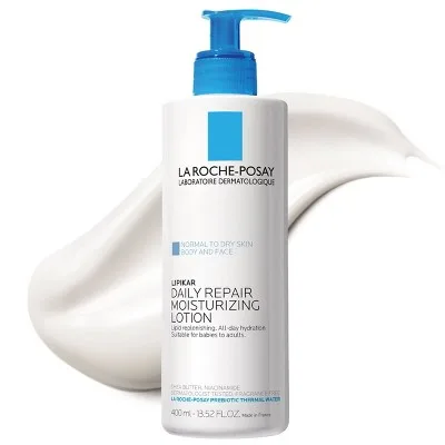 La Roche-Posay Lipikar Moisturizing Body Lotion white pump bottle