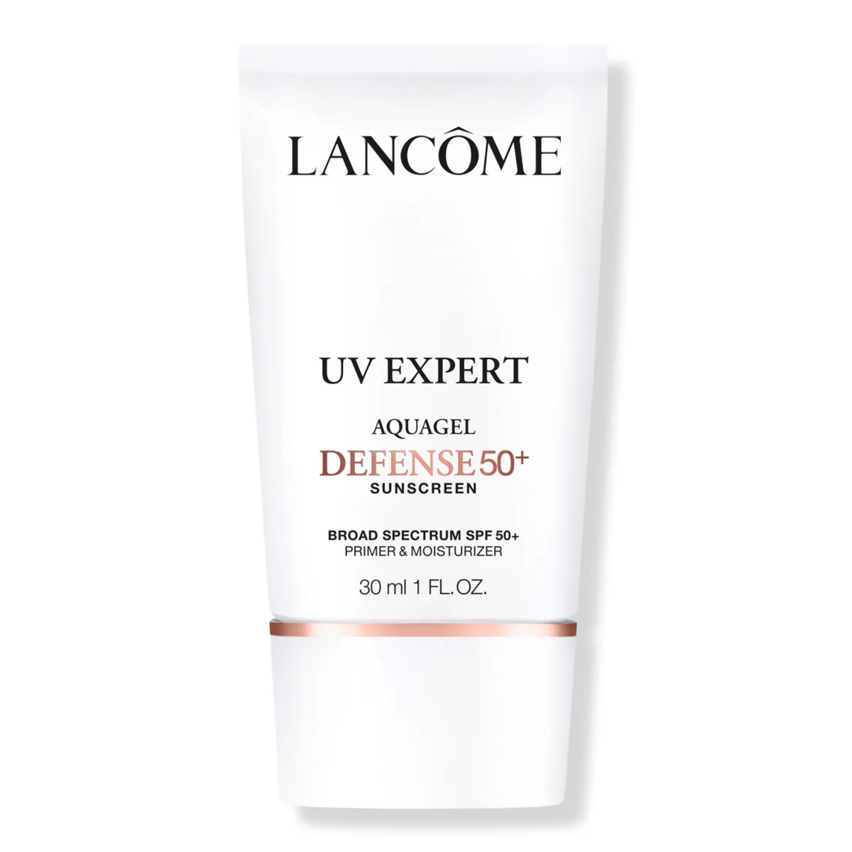 Lancôme UV Expert Aquagel Defense SPF 50 sunscreen tube