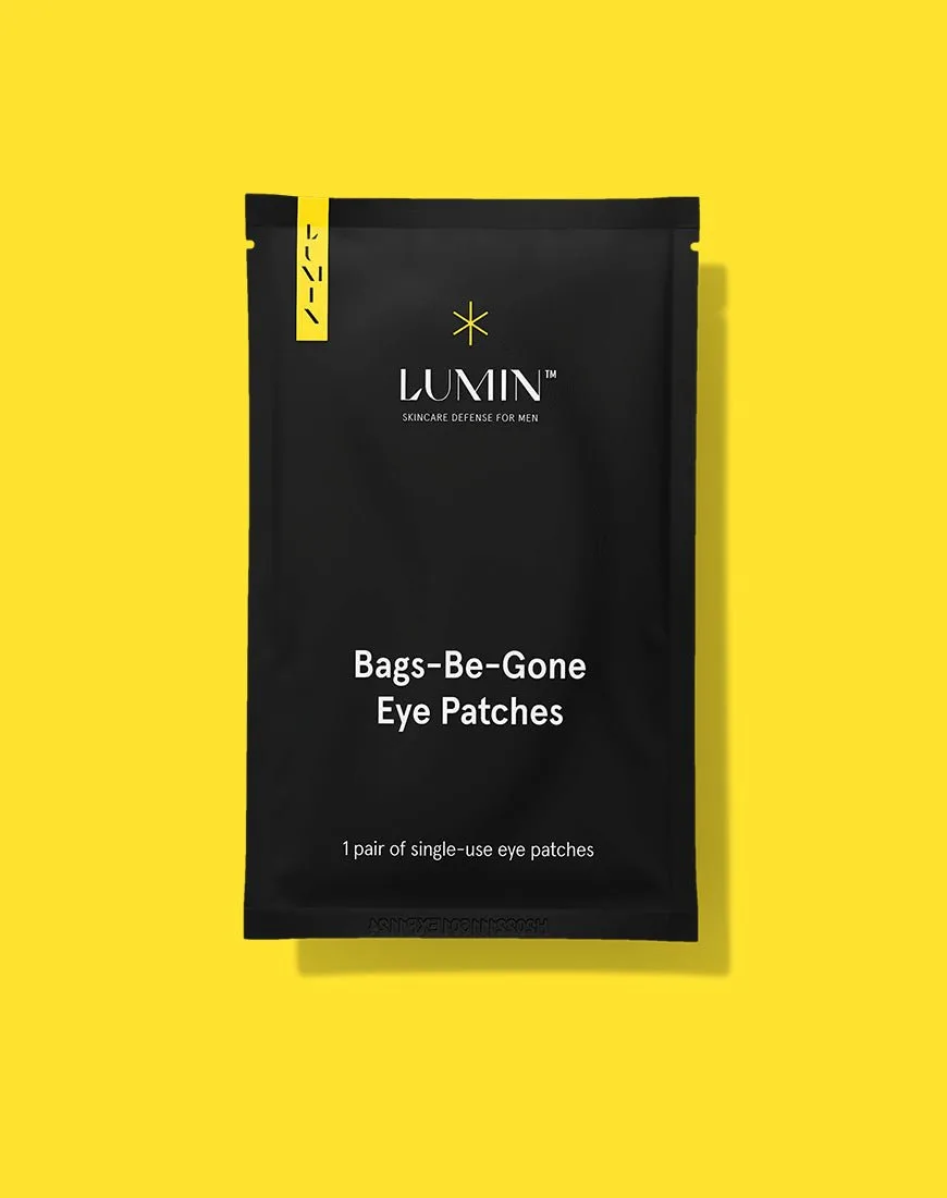 Lumin Anti-Fatigue Eye Patch hydrogel under-eye patches in dark packaging