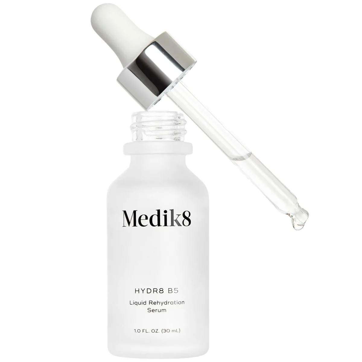 Medik8 Hydr8 B5 Hyaluronic Acid Serum glass dropper bottle