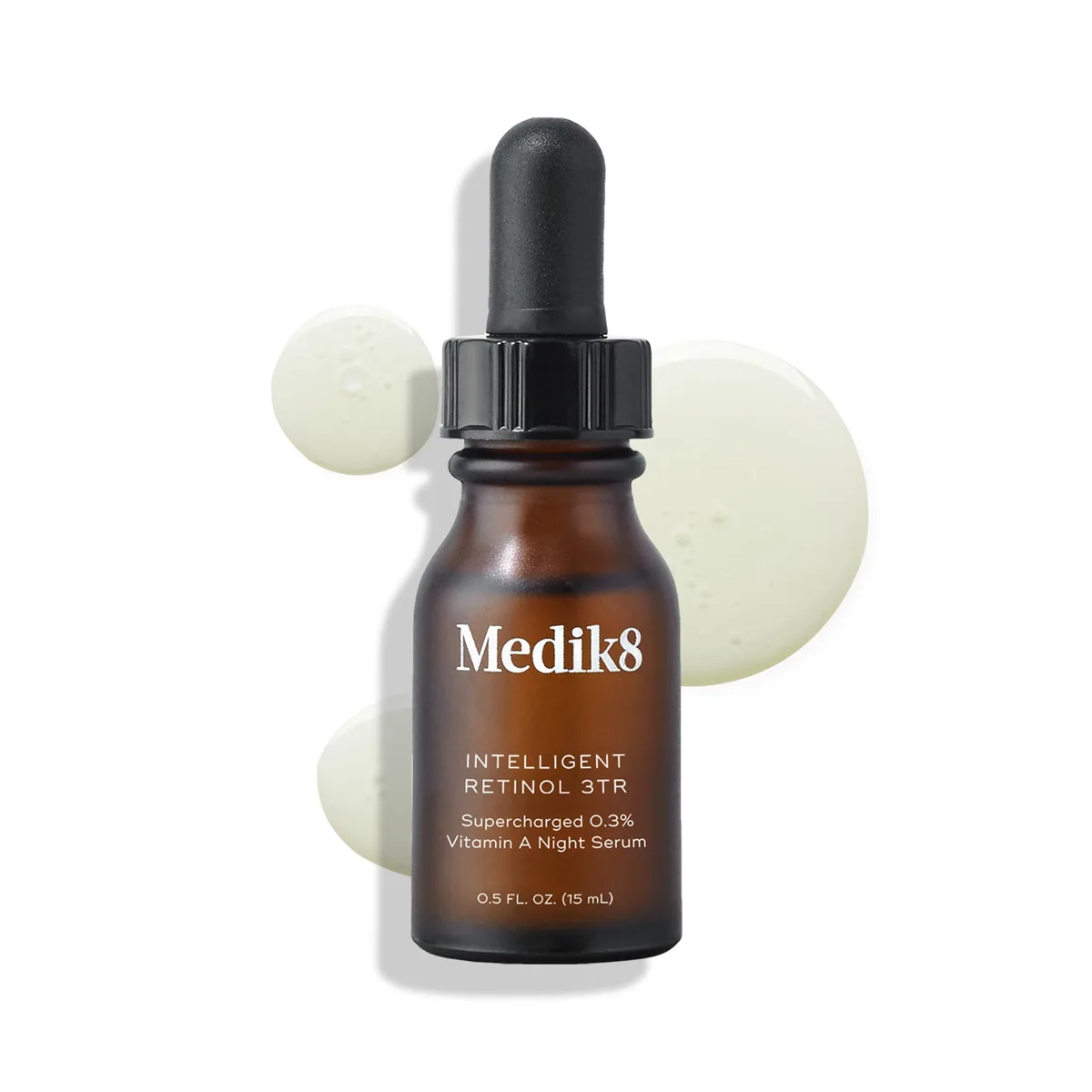 Medik8 Intelligent Retinol 3TR Supercharged Night Serum dropper bottle