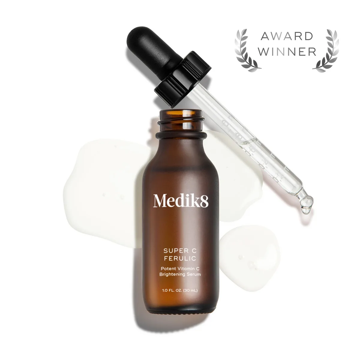 Medik8 Super C Ferulic serum bottle with 30% stabilized vitamin C
