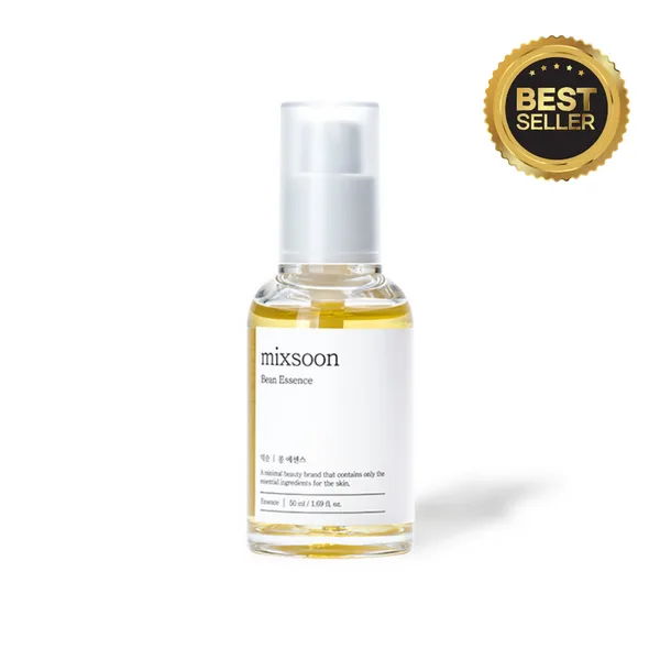 mixsoon Bean Essence in minimalist frosted glass bottle with dropper