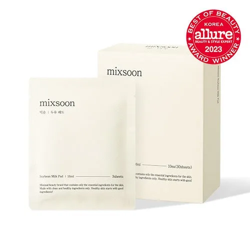 mixsoon Soybean Milk Pad face mask pads in minimalist packaging