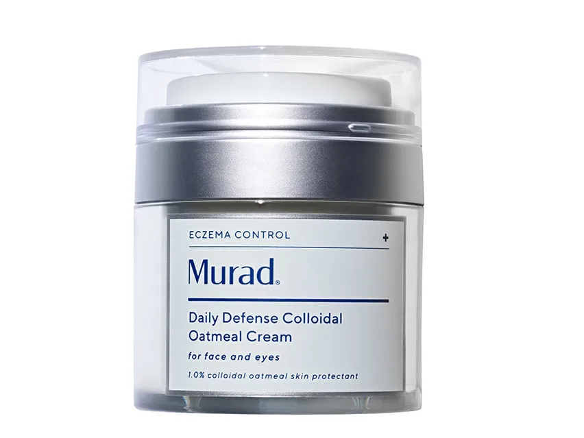Murad Daily Defense Colloidal Oatmeal Cream in white squeeze tube packaging