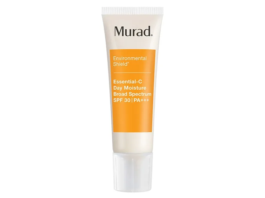 Murad Essential-C Day Moisture SPF 30 in orange pump bottle packaging