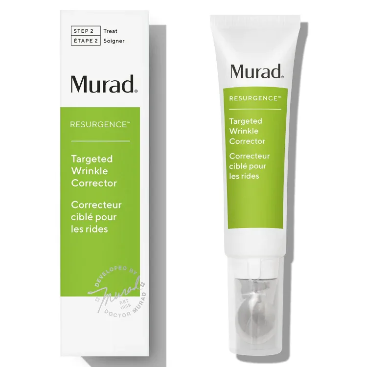 Murad Targeted Wrinkle Corrector 0.5 oz white tube with teal Murad branding