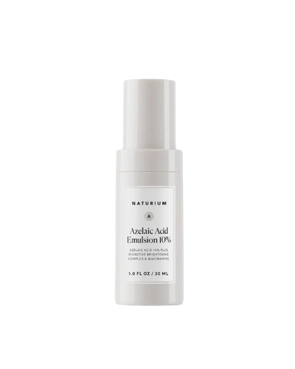Naturium Azelaic Acid Emulsion 10% frosted glass bottle with dropper