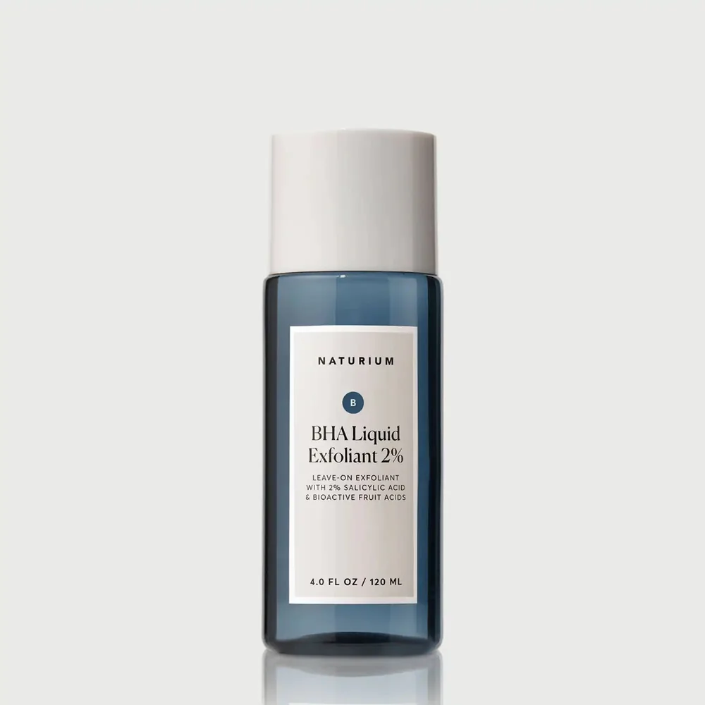 Naturium BHA Liquid Exfoliant 2% in a frosted bottle