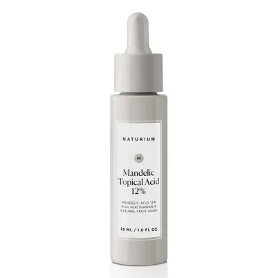 Naturium Mandelic Topical Acid 12% frosted glass bottle with dropper
