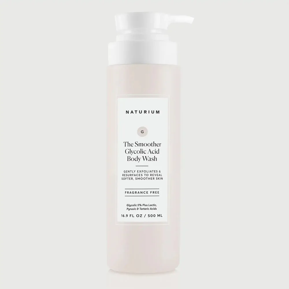 Naturium The Smoother Glycolic Acid Exfoliating Body Wash 16.9 oz bottle