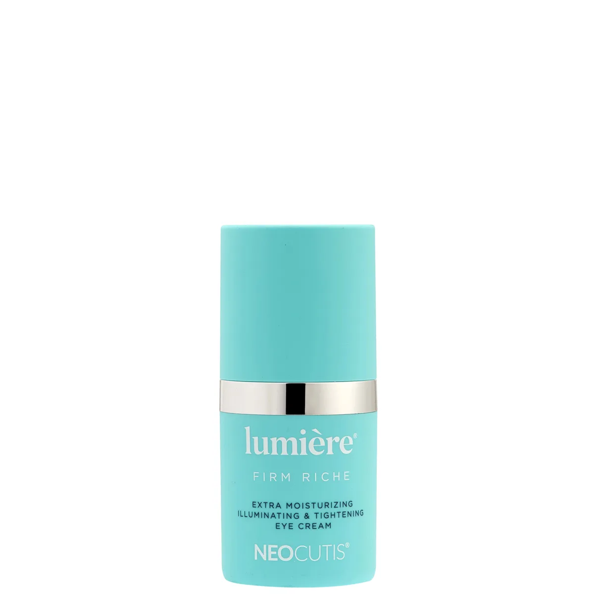 Neocutis Lumiere Firm Riche Extra Moisturizing Illuminating Tightening Eye Cream in a 15ml white airless tube