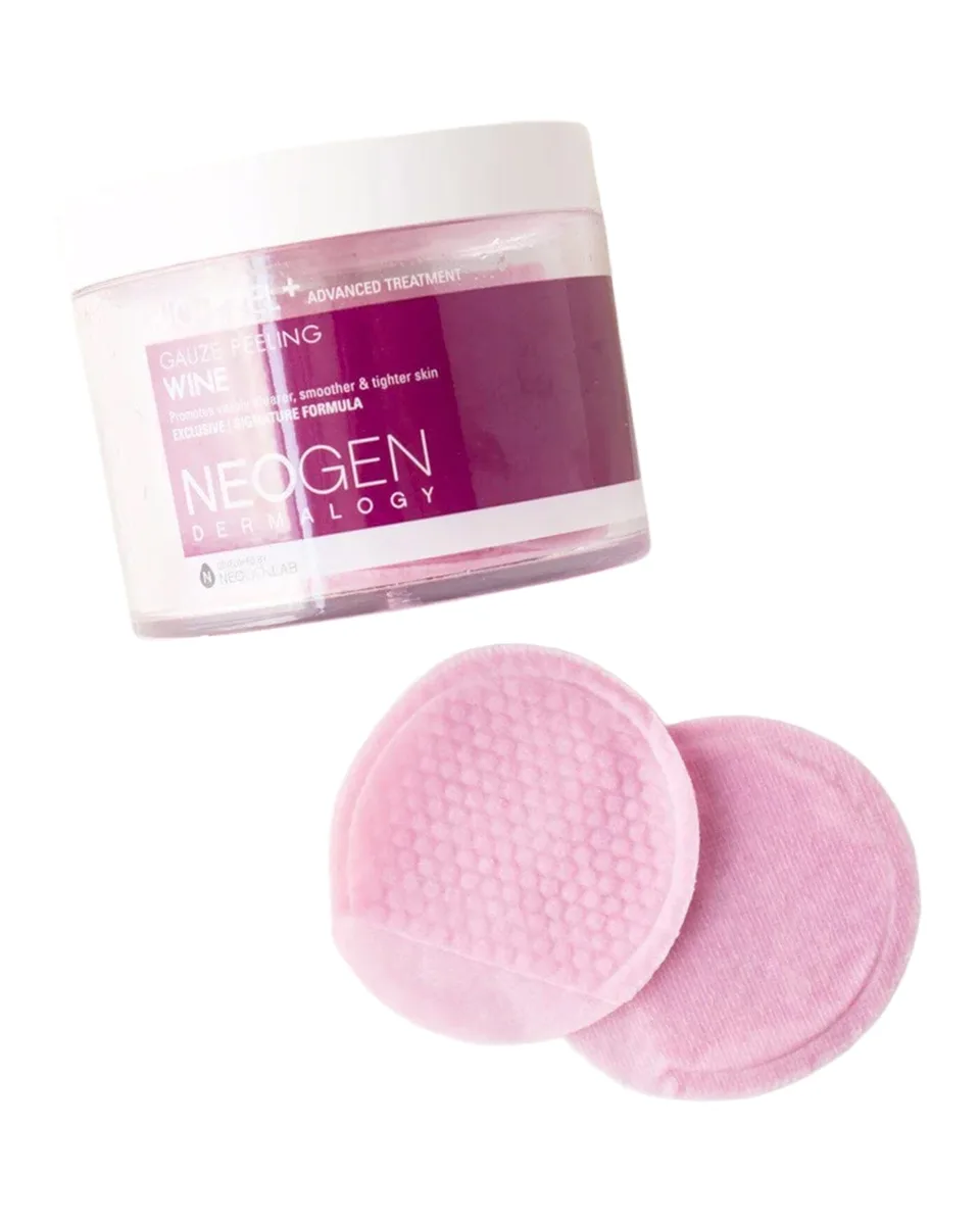 Neogen Dermalogy Bio-Peel Gauze Peeling Wine tub with 30 textured exfoliating pads