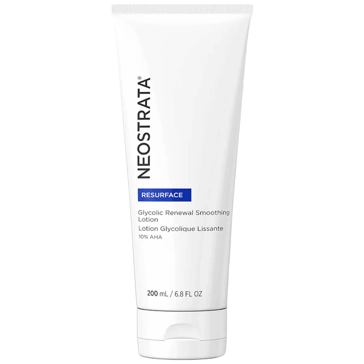 NeoStrata Glycolic Renewal Smoothing Lotion 10 AHA in a white bottle with green and blue label