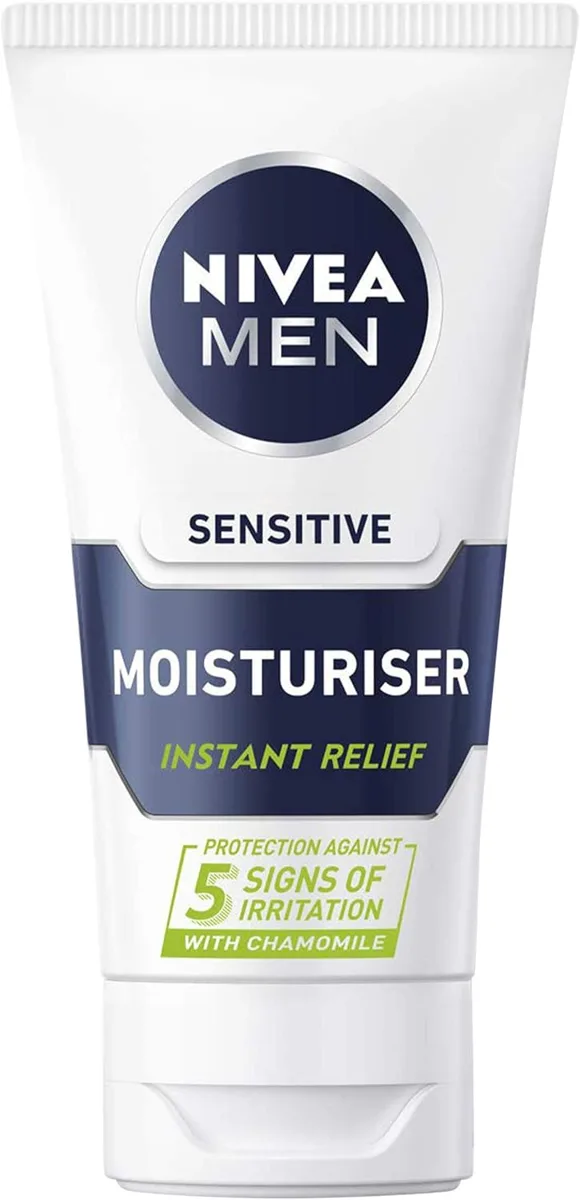 Nivea MEN Sensitive Moisturising Cream 75ml white and blue tube
