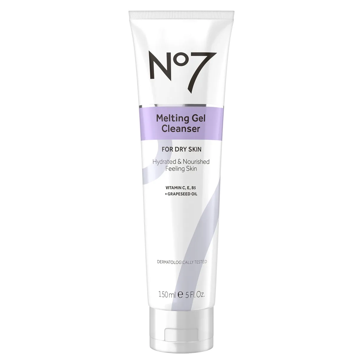 No7 Beautiful Skin Melting Gel Cleanser tube for dry skin