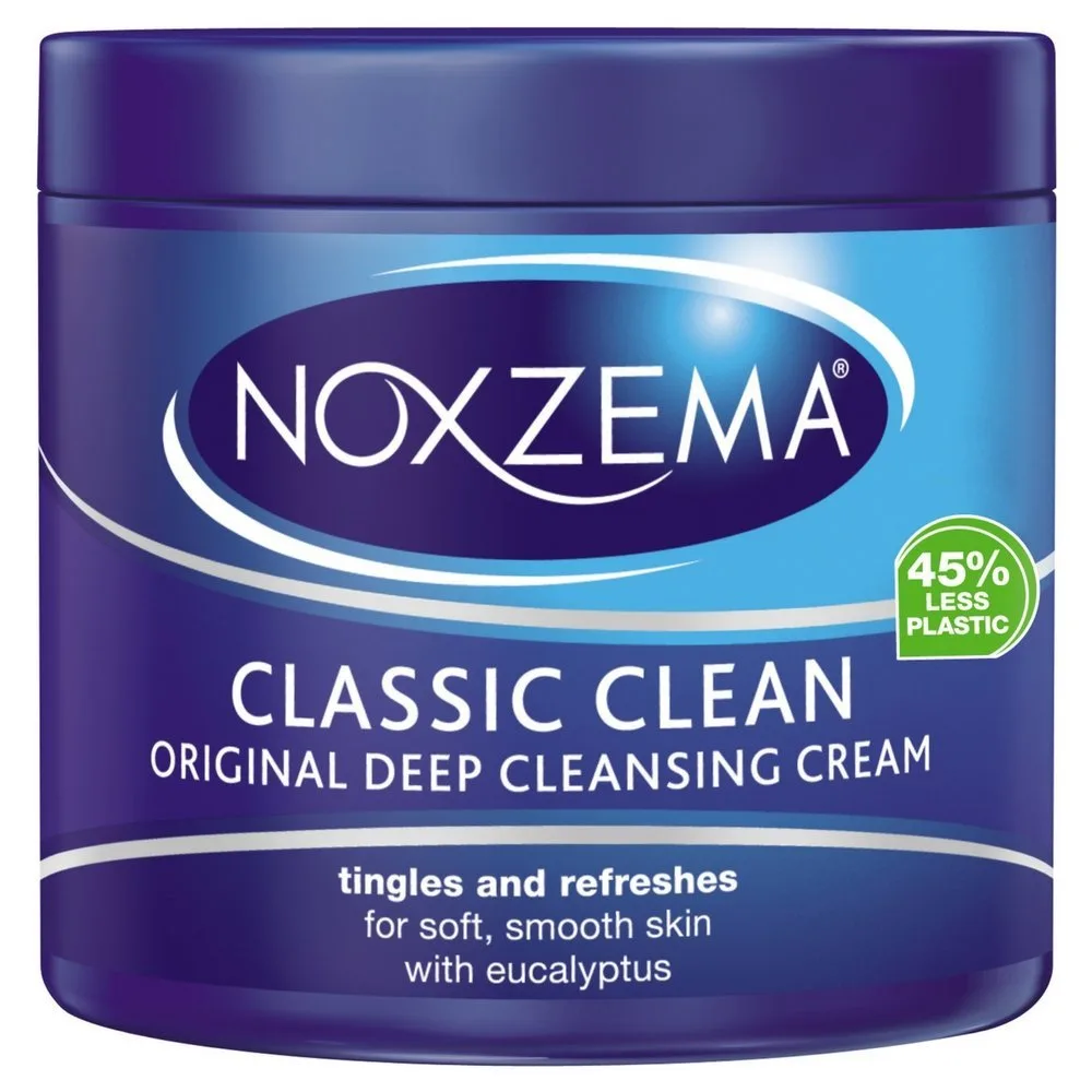Noxzema Classic Clean Original Deep Cleansing Cream in signature blue jar with white screw-top lid