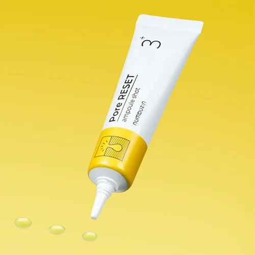 Numbuzin No. 3 Pore Reset Ampoule Shot glass dropper bottle with clear serum
