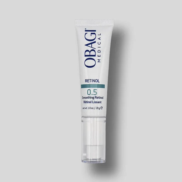 Obagi 360 Retinol 0.5 cream in a white airless pump dispenser